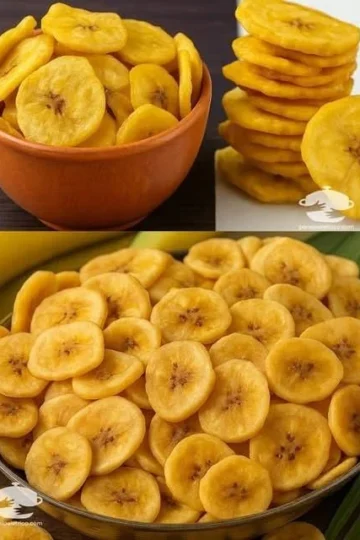 Chips de banana crocantes e saborosos, uma opção saudável de lanche.