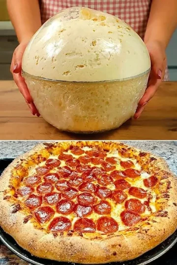 Masa deliciosa para pizza y pan recién horneado