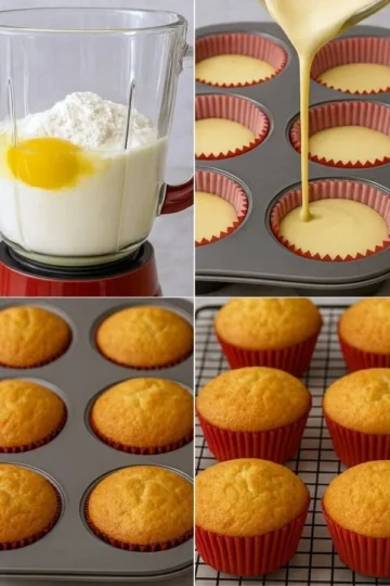 Mantecadas fáceis preparadas no liquidificador, saborosas e práticas.