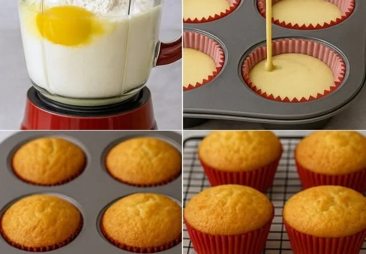 Mantecadas fáceis preparadas no liquidificador, saborosas e práticas.