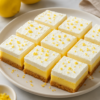 Barres Crémeuses au Citron Sans Cuisson