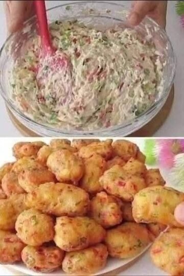 Bolinhos de Legumes com Queijo
