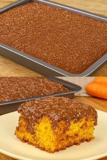 Bolo de Cenoura que não embatuma