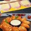 Pãezinhos de presunto e queijo