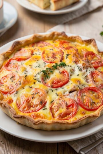 Quiche sans Pâte au Thon et à la Tomate